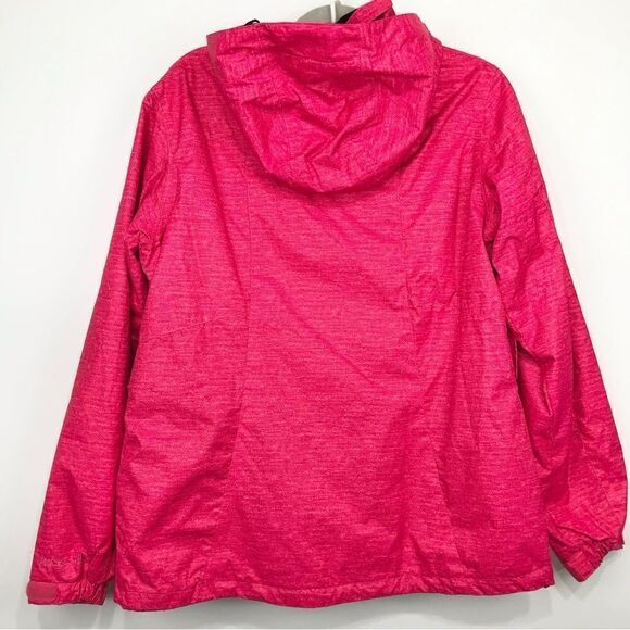Pulse Bright Pink Waterproof Detach Hood Vented Winter Ski Performance Jacket - Picture 7 of 16